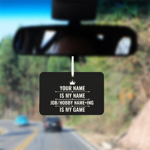 Personalised Funny Job and Hobby Name Car Air Freshener
