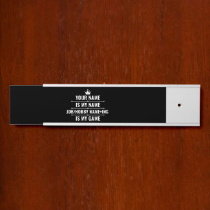 Personalised Funny Job and Hobby Name Door Sign