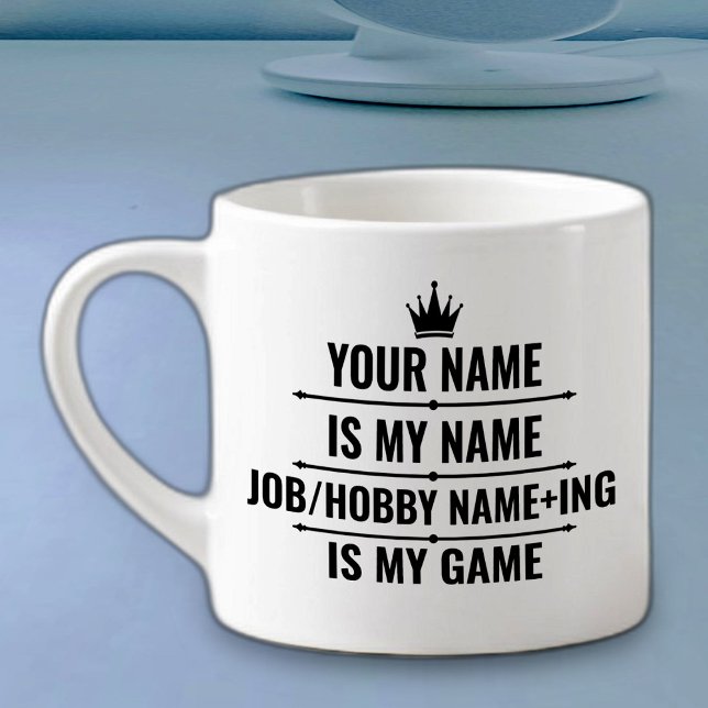Personalised Funny Job and Hobby Name Espresso Cup (Creator Uploaded)