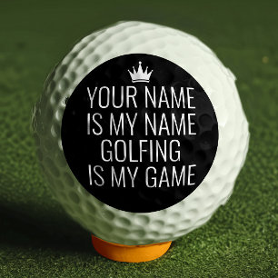 Personalised Funny Job and Hobby Name Golf Balls