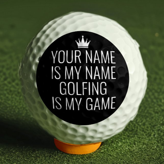Personalised Funny Job and Hobby Name Golf Balls (Creator Uploaded)