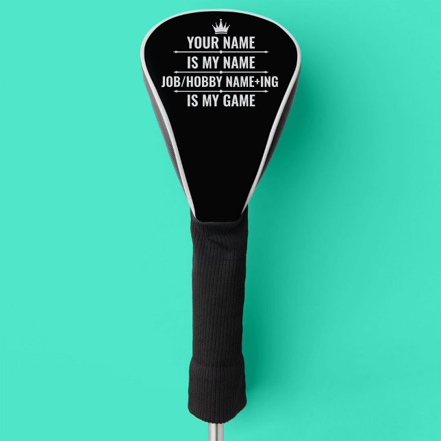 Personalised Funny Job and Hobby Name Golf Head Cover (Creator Uploaded)