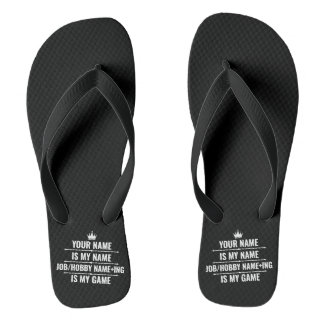 Personalised Funny Job and Hobby Name Jandals