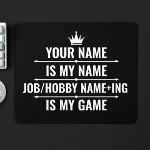 Personalised Funny Job and Hobby Name Mouse Pad