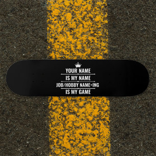Personalised Funny Job and Hobby Name Skateboard