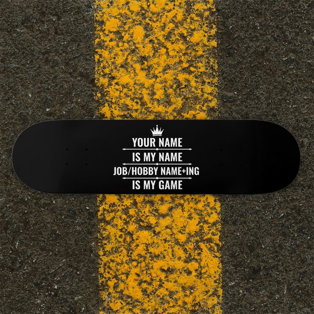 Personalised Funny Job and Hobby Name Skateboard (Creator Uploaded)