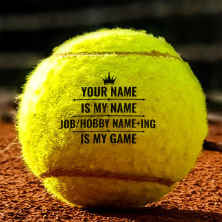 Personalised Funny Job and Hobby Name Tennis Balls