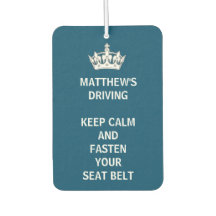 Personalised Funny  Keep Calm Blue Driving