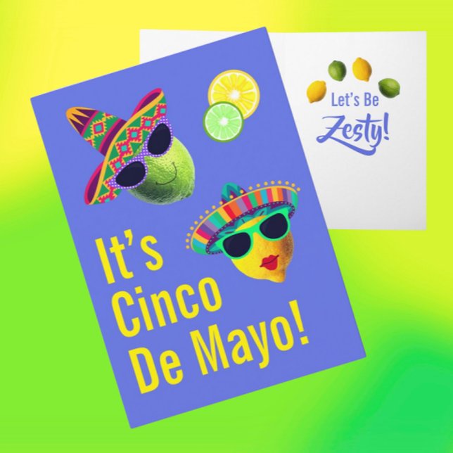 Personalised Funny Lemon Lime Cinco de Mayo Card (Personalize it!)