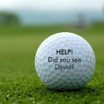 Personalised Funny Lost Golf Balls<br><div class="desc">Funny lost golf balls. You can custom your name and your own words on the golf balls. Great gift for all golfers.</div>