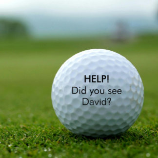 Personalised Funny Lost Golf Balls