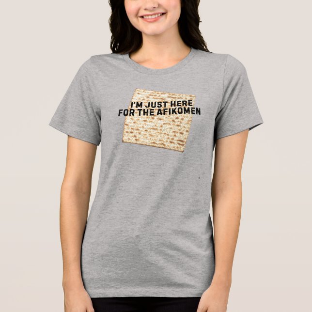 Personalised Funny Matzoh Passover  Tri-Blend Shirt (Front)
