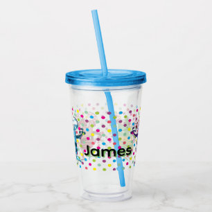 Personalised Funny Monster Cartoon Characters Acrylic Tumbler