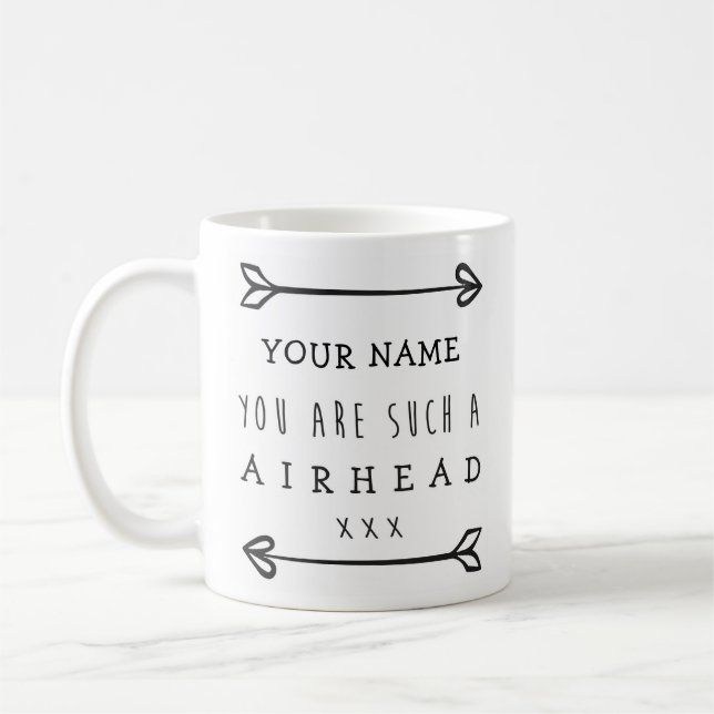 Personalised Funny Mug - Airhead (Left)