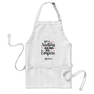 Personalised Funny Nail Boss Nail Salon Apron