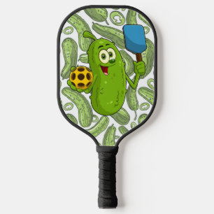 Personalised funny pickleball paddle with pickles 