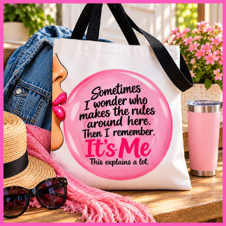 Personalised Funny Pink Bubble Gum Quote Retro Tote Bag