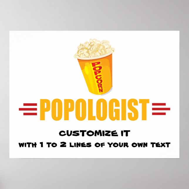 Personalised Funny Popcorn Poster (Front)
