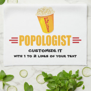 Personalised Funny Popcorn Tea Towel