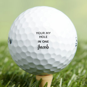 Personalised funny quote father's day golf balls
