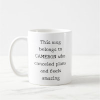 Personalised Funny Quote Introvert Homebody Humour