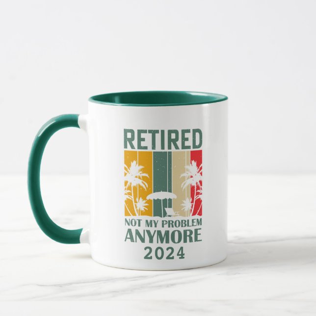 Personalised funny retirement officially retired mug (Left)