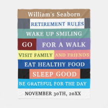Personalised Funny Retirement Rules Humour 
