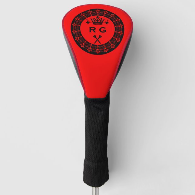 Personalised Funny Royal Golf Ball Head Cover (Front)