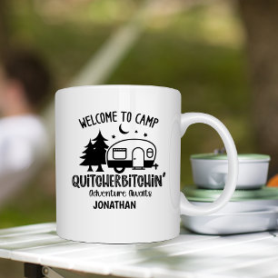 Personalised Funny Sarcastic Camping    Coffee Mug