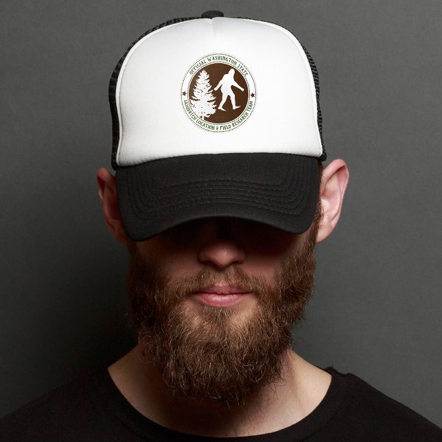 Personalised Funny Sasquatch Location and Research Trucker Hat (Creator Uploaded)