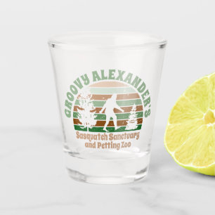 Personalised Funny Sasquatch Sanctuary Shot Glass