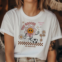 Personalised Funny Soccer Mum Retro Flower 