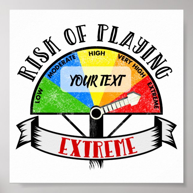 Personalised Funny Sport or Music design Poster (Front)