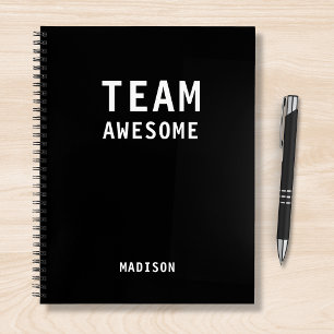 Personalised Funny Team Coworker Gift Notebook