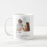 Personalised Funtie Definition Quote Coffee Mug<br><div class="desc">This funtie definition quote design is the perfect way to celebrate the special bond your sister shares with your child as a "Fun Aunt". This design is something that not only brightens her space but also captures the unique joy and love she brings to your family. Whether it's for a...</div>