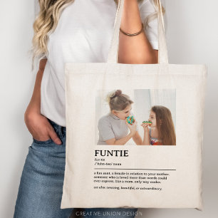 Personalised Funtie Definition Quote Tote Bag