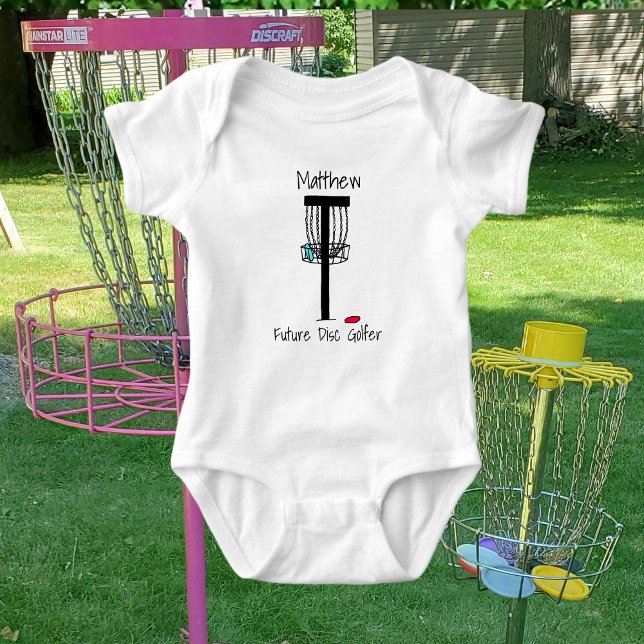 Personalised Future Disc Golfer Baby  Baby Bodysui Baby Bodysuit (Creator Uploaded)