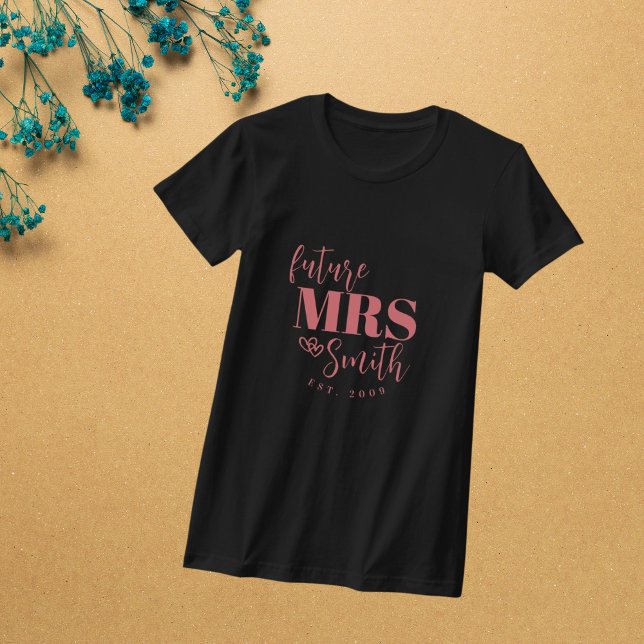 Personalised Future Mrs. Customised Bride To Be T-Shirt (Creator Uploaded)