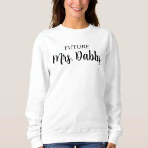 Personalised Future Mrs Sweatshirt, Engagement Gif Sweatshirt