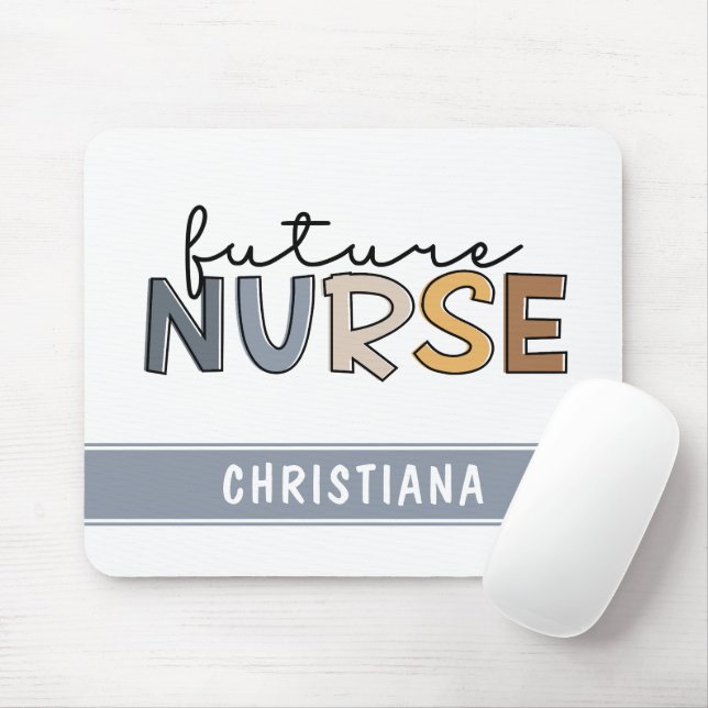 Personalised Future Nurse | Nursing Student Gifts Mouse Pad (With Mouse)