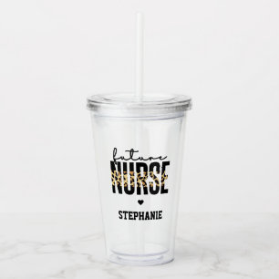 Personalised Future Nurse Student Nurse gifts Acrylic Tumbler