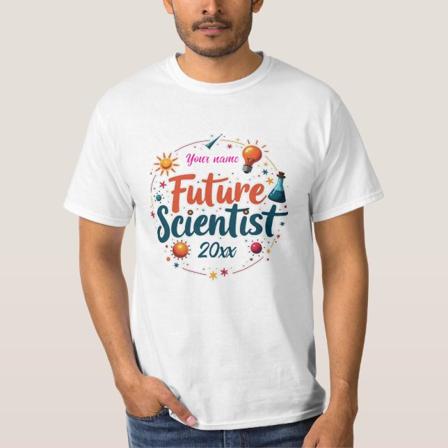 Personalised Future Scientist Quote Shirt (Front)