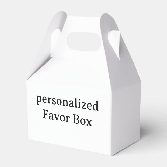 personalised Gable 4x2.5x5  Favour Box (Front Side)