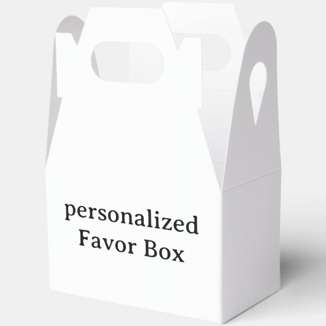 personalised Gable 5x3x6.5 Favour Box (Open)