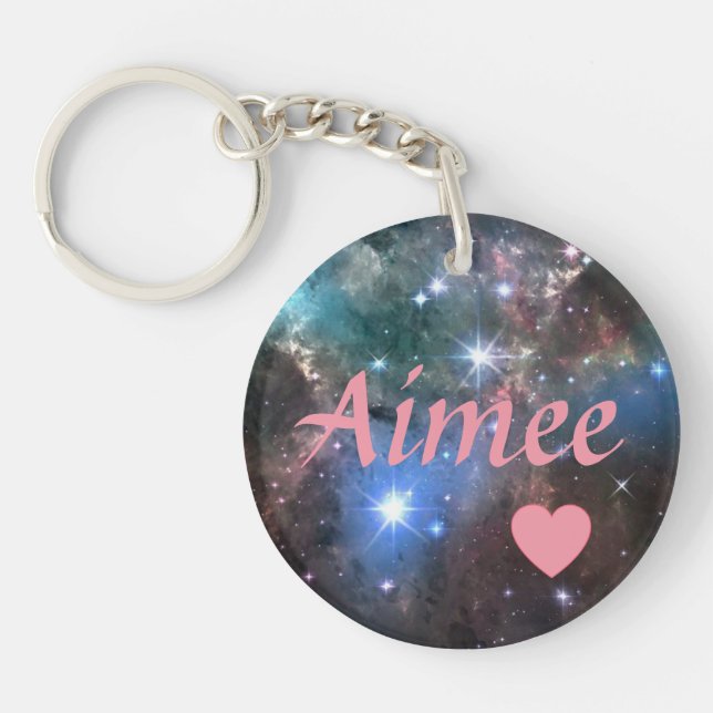 Personalised Galaxy Key Ring (Front)