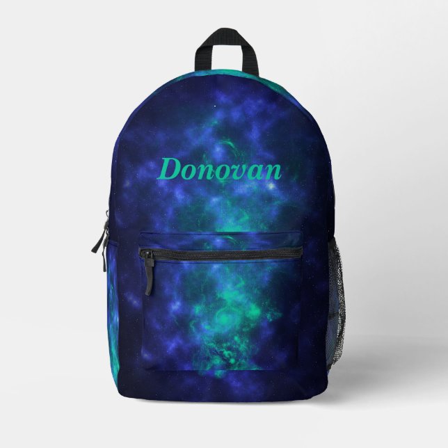 Personalised Galaxy Printed Backpack (Front)
