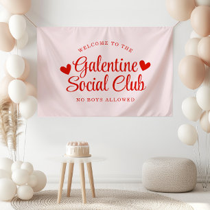 Personalised Galentine's Day Party Welcome Banner