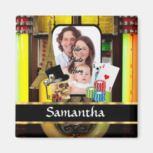 Personalised gambler magnet