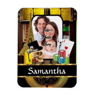 Personalised gambler magnet
