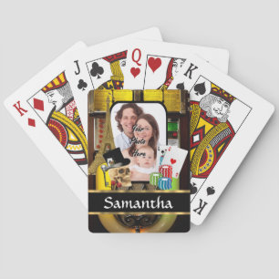 Personalised gambler playing cards
